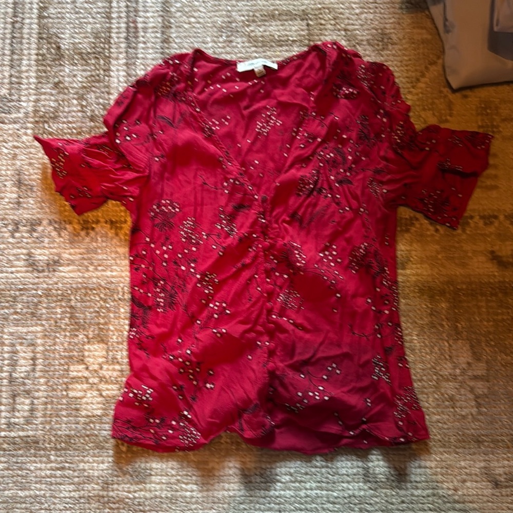 Madewell floral blouse